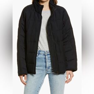 Thread & Supply Dolman Sleeve Quilted Black Jacket